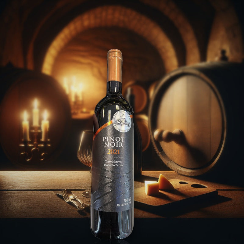Rubin Pinot Noir 2021 Quality Dry Red Wine 750ml — authentic alcohol from Serbia | Hamilton Euromarket