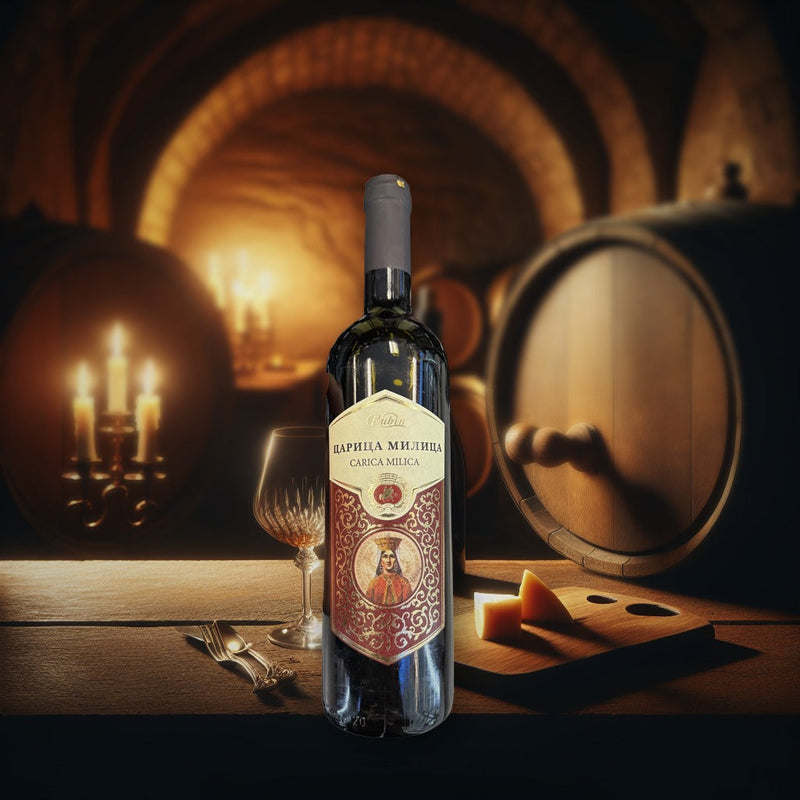 Rubin Carica Milica Semi Dry Red Wine 750ml — authentic alcohol from Serbia | Hamilton Euromarket