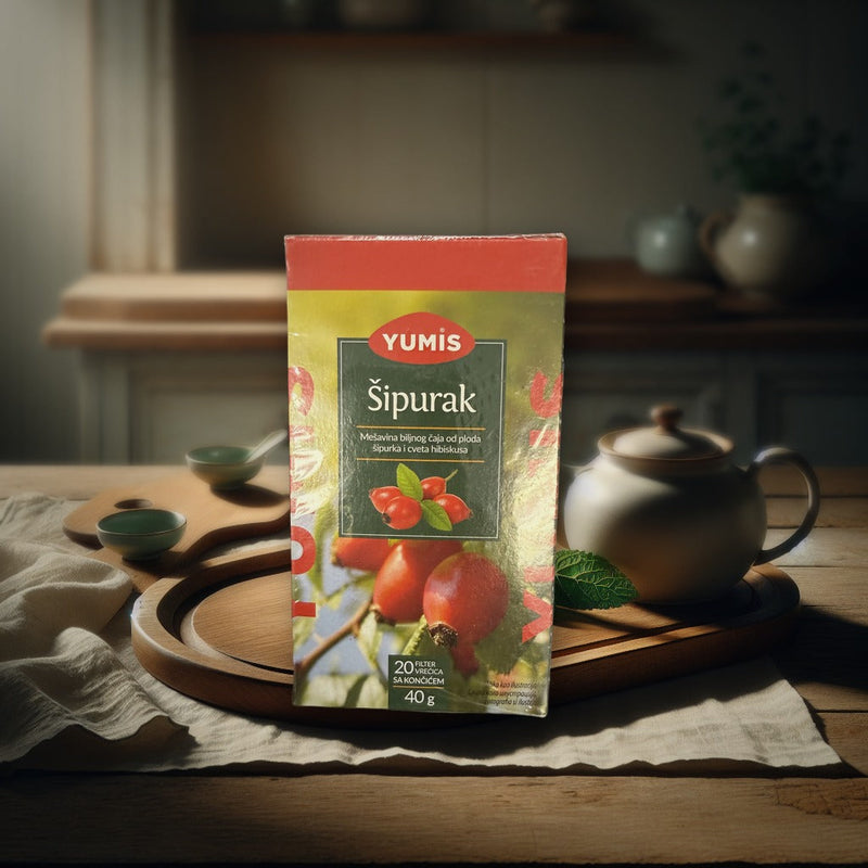 Yumis Rosehip Tea 40g — authentic beverage from Republic of Serbia | Hamilton Euromarket