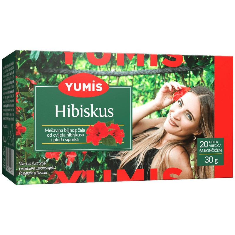 Yumis Hibiscus Tea, Serbian Herbal Blend 30g (1.1oz) | HE gallery 8600101468284 #3