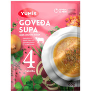 Yumis Domaca Beef Noodle Soup, Serbian Style 65g (2.3oz) | HE gallery 8600101468420 #3