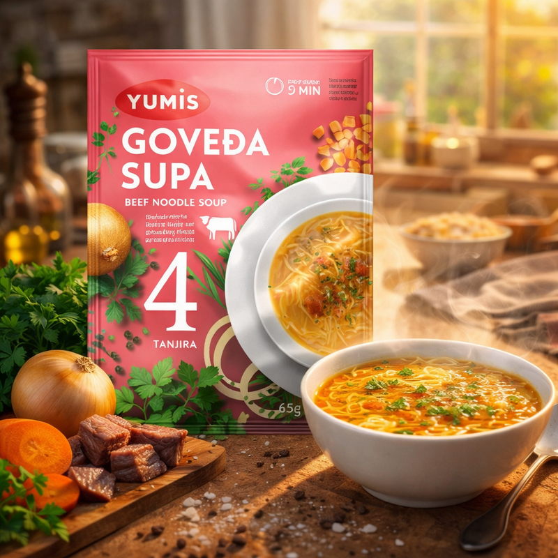 Yumis Domaca Beef Noodle Soup 65 g