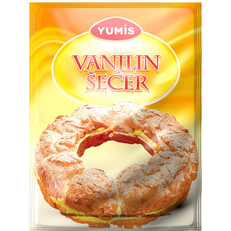 Yumis Vanilla Sugar, Serbian Vanilin Secer 10g (0.4oz) | HE gallery 8600101468505 #3