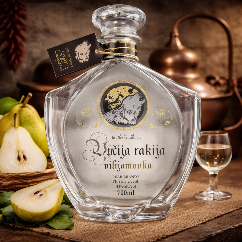 Vucija Rakija Sljiva Plum Brandy 700 mL