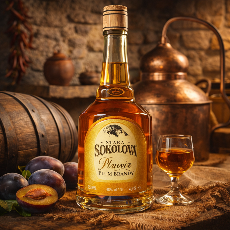 Stara Sokolova Plum Brandy 750 mL