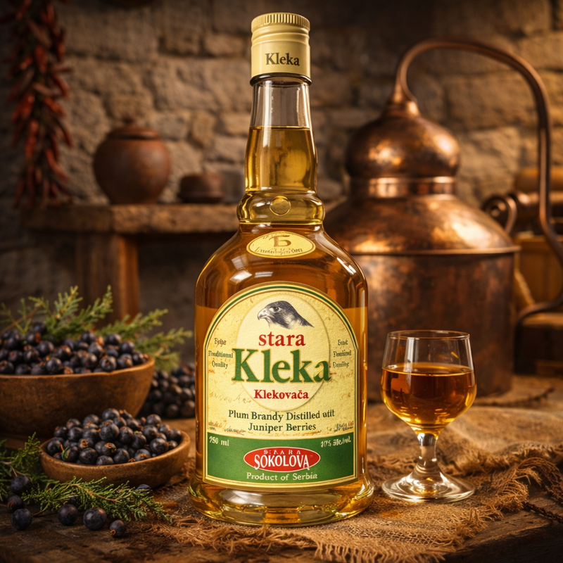 Stara Sokolova Kleka Plum Brandy With Juniper Berries 750 mL