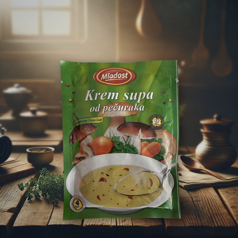 Mladost Mushroom Cream Soup With Porcini 70g — authentic pantry from Slovenia | Hamilton Euromarket