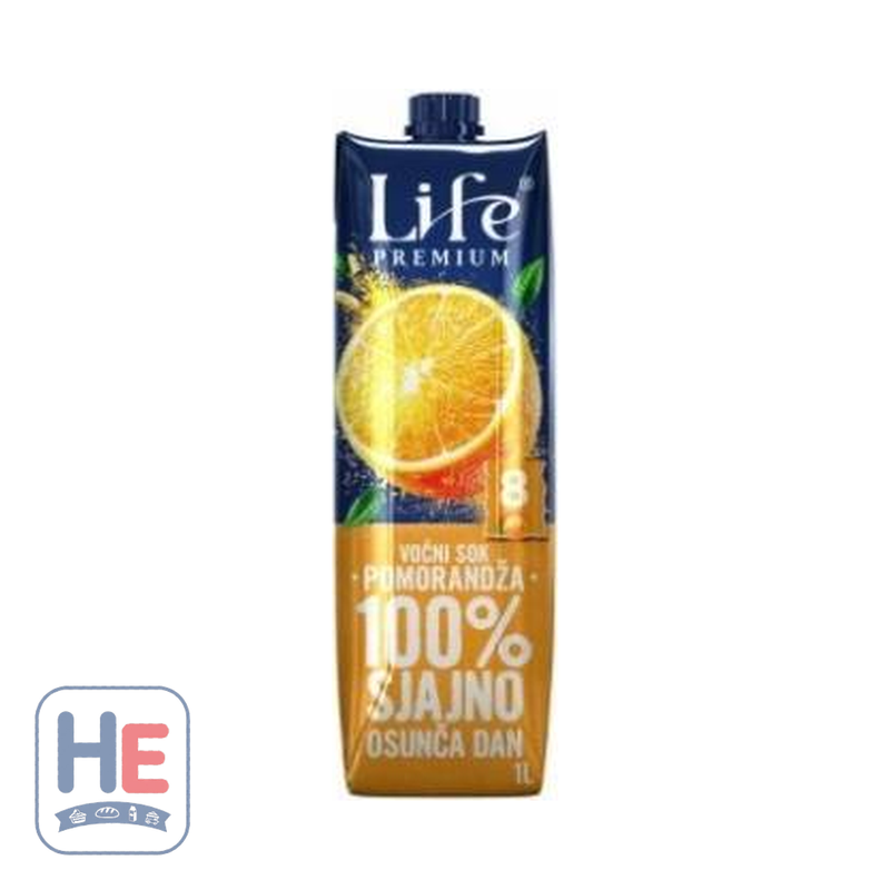 Nectar Life Premium 100% Orange Juice 1l (33.8fl oz) | HE hero 8600102164802