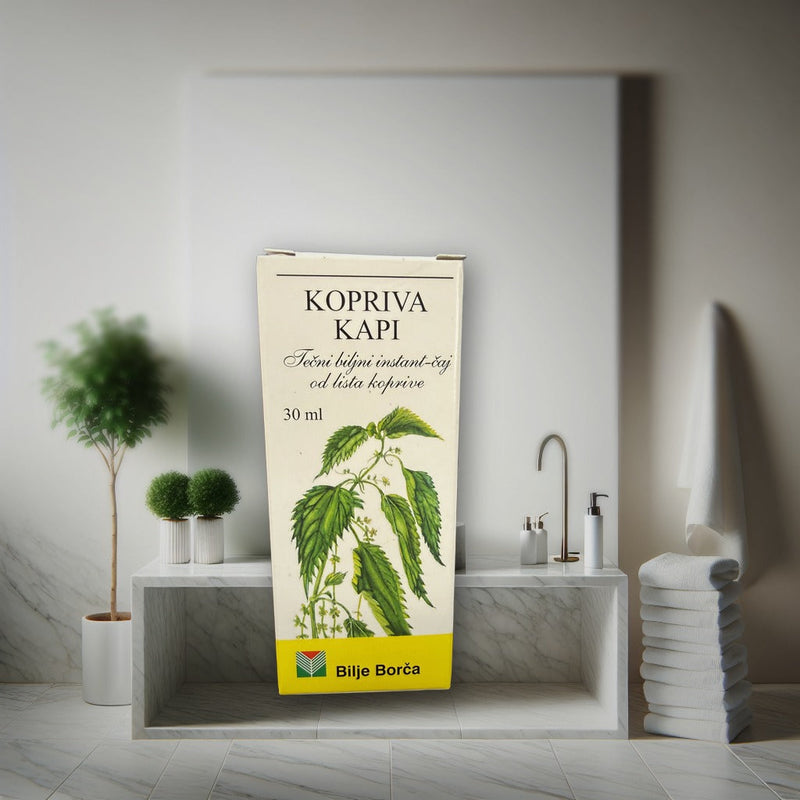 Bilje Borča Nettle Drops Liquid Herbal Instant Tea 30ml — authentic home care from Serbia | Hamilton Euromarket