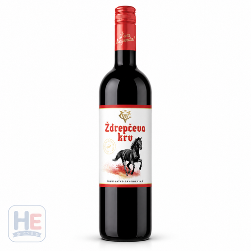 Vina Čoka Black Stallion Semi-Sweet Red Serbian Wine 750ml (25.4fl oz)