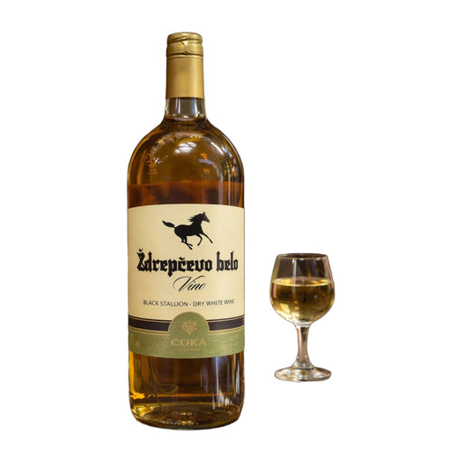 Coka Zdrepcevo Belo Black Stallion Dry White Wine 1 L | Hamilton Euromarket