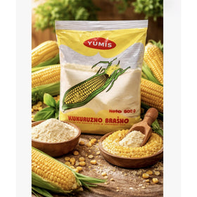 Yumis Kukuruzno Brasno Corn Flour, Serbian 500g (1.1lb)