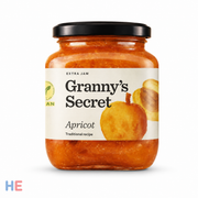 Granny's Secret Apricot Extra Jam, Serbian Fruit Spread 670g (23.6oz)