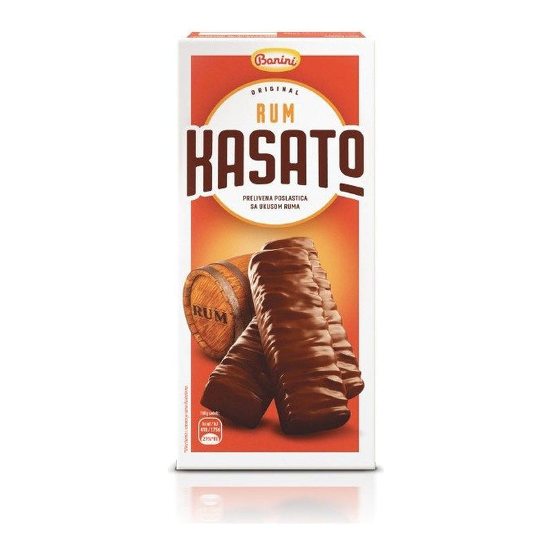 Banini Kasato Rum Wafer Dessert, Serbian Specialty 120g (4.2oz) | HE gallery 8600462020152 #2