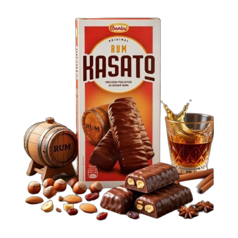 Banini Kasato Rum Wafer Dessert, Serbian Specialty 120g (4.2oz) | Hamilton Euromarket