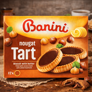 Banini Nougat Tart Filled Biscuits 210g — authentic snack from Serbia | Hamilton Euromarket