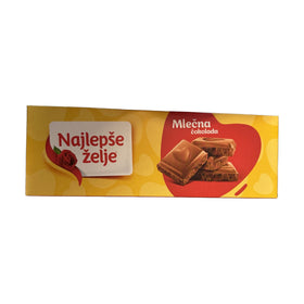 Stark Milk Chocolate Best Wishes Serbian Chocolate Bar 100g (3.5oz)