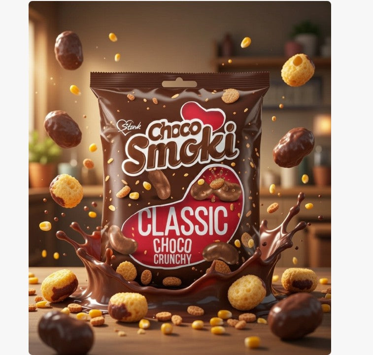 Stark Choco Smoki Chocolate-Covered Peanut Flips 40 g