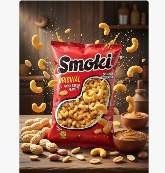 Smoki Peanut Flips 150g — authentic snack from Serbia | Hamilton Euromarket