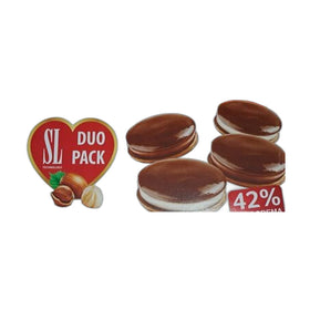 Swisslion Takovo Euro Isleri Cocoa & Milk Cream Sandwich Biscuits 250g (8.8oz)
