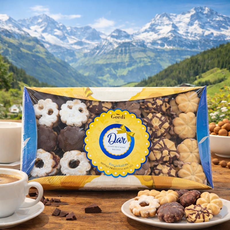 Gordi Dar Stuffed Tea Biscuits Mix 1000 g