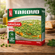 Takovo Lenten Green Peas Posno 300 g — authentic pantry from Serbia | Hamilton Euromarket