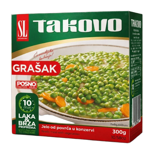 Takovo Lenten Green Peas Posno 300 g | Hamilton Euromarket