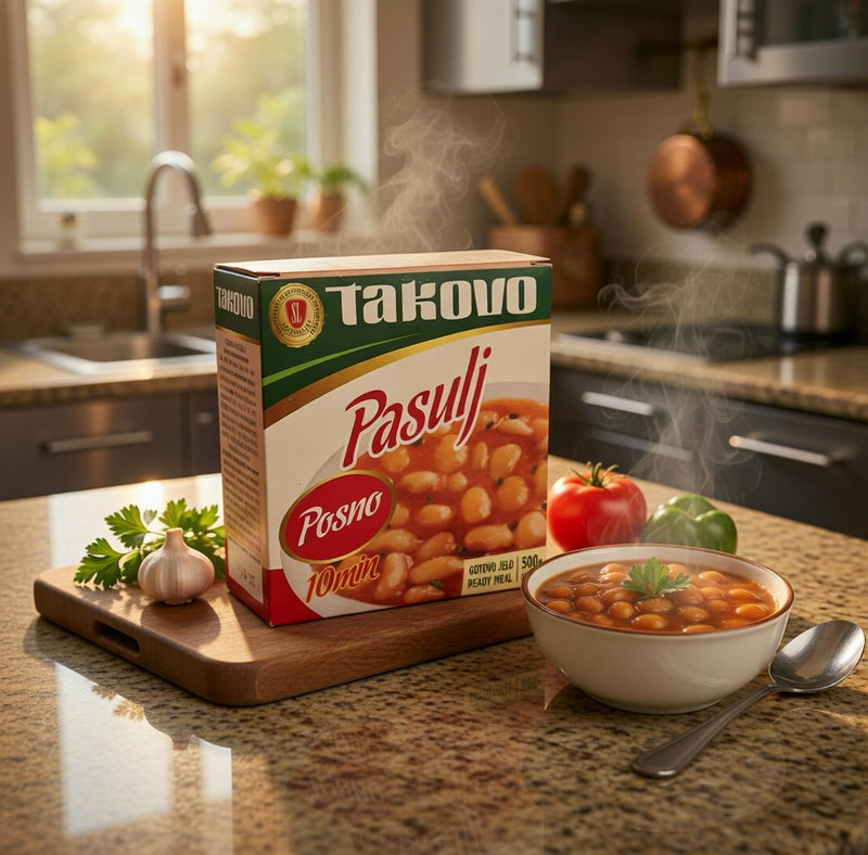 Takovo Posni Pasulj Lenten Beans in Tomato Sauce 300 g