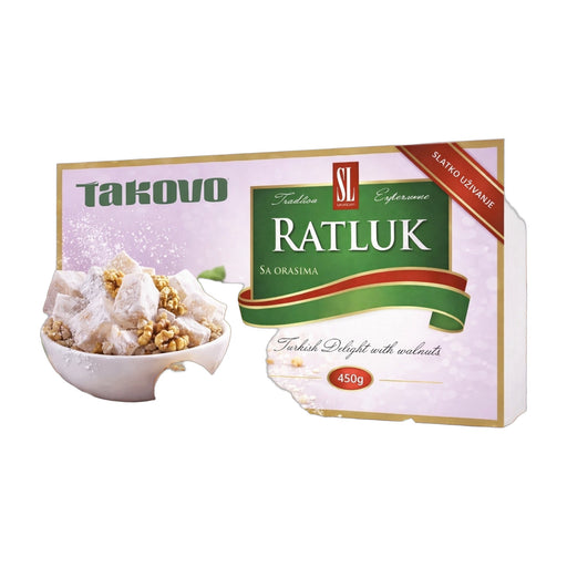 Takovo Walnut Turkish Delight Lokum Ratluk 450 g | Hamilton Euromarket