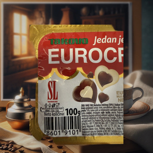 Takovo Eurocrem Milk And Cocoa Spread 100 g — authentic pantry from Serbia | Hamilton Euromarket
