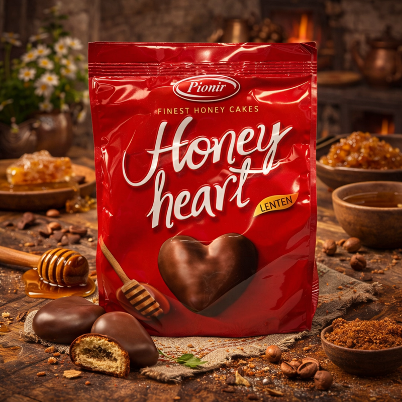Pionir Honey Heart Medeno Srce Honey Cake 350 g