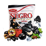 Pionir Negro Hard Filled Licorice Candy with Mint 100 g | Hamilton Euromarket