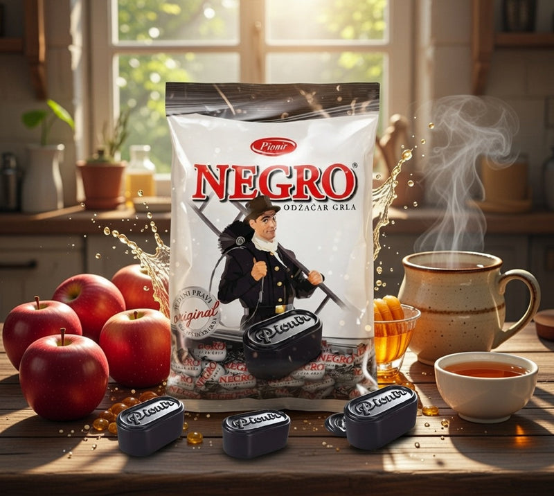 Pionir Negro Hard Candy Menthol & Licorice 800 g