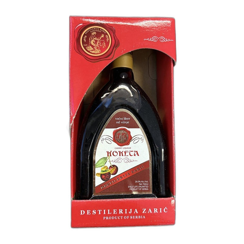 Zarić Distillery Koketa Cherry Liqueur, Serbian Rakija 700ml (23.7fl oz) | HE gallery 8606008203089 #2