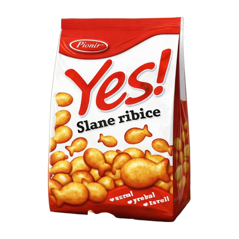 Pionir YES Salted Fish-Shaped Crackers 100 g | Hamilton Euromarket