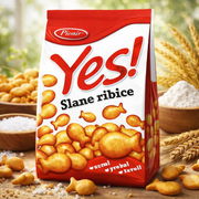 Pionir YES Salted Fish-Shaped Crackers 100 g — authentic snack from Serbia | Hamilton Euromarket