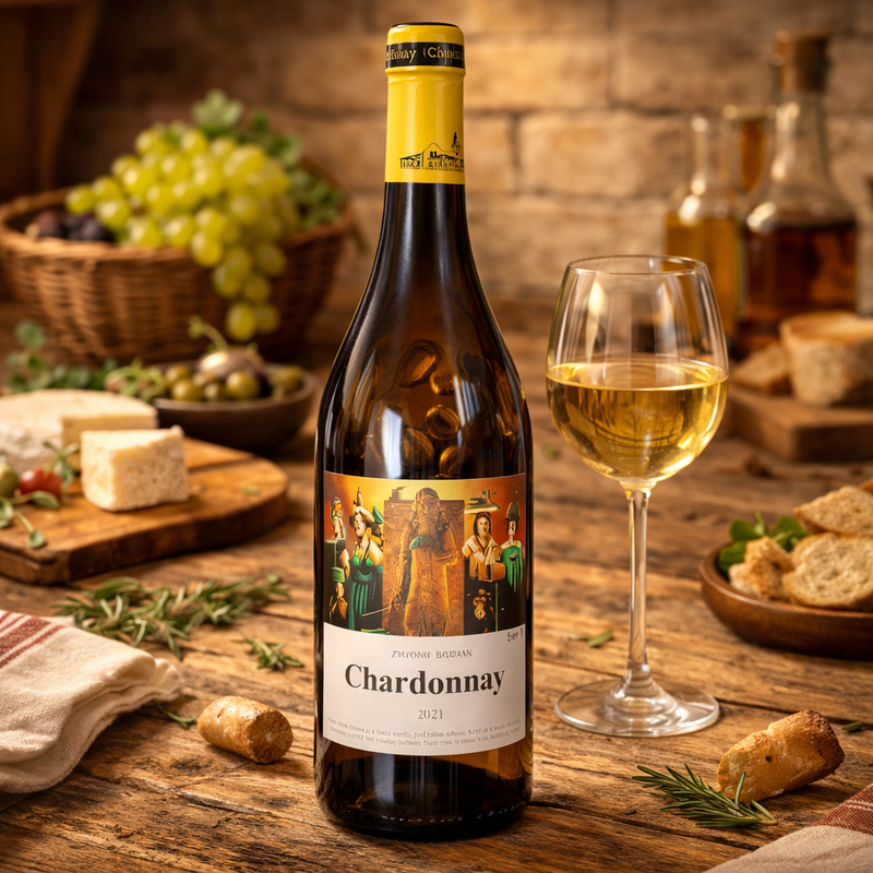 Zvonko Bogdan Chardonnay Dry White Wine 750 mL