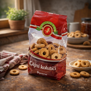 Amoretti Cajni Kolutici Lenten Tea Cookie Rings Vegan 750 g — authentic snack from Serbia | Hamilton Euromarket