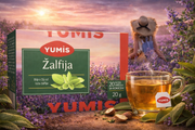 Yumis Sage Tea Herbal Tea 20 g — authentic beverage from Serbia | Hamilton Euromarket