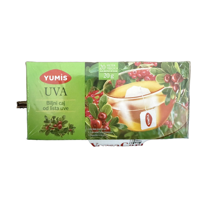 Yumis Uvin Tea Uva Ursi 20 ct / 20 g | Hamilton Euromarket