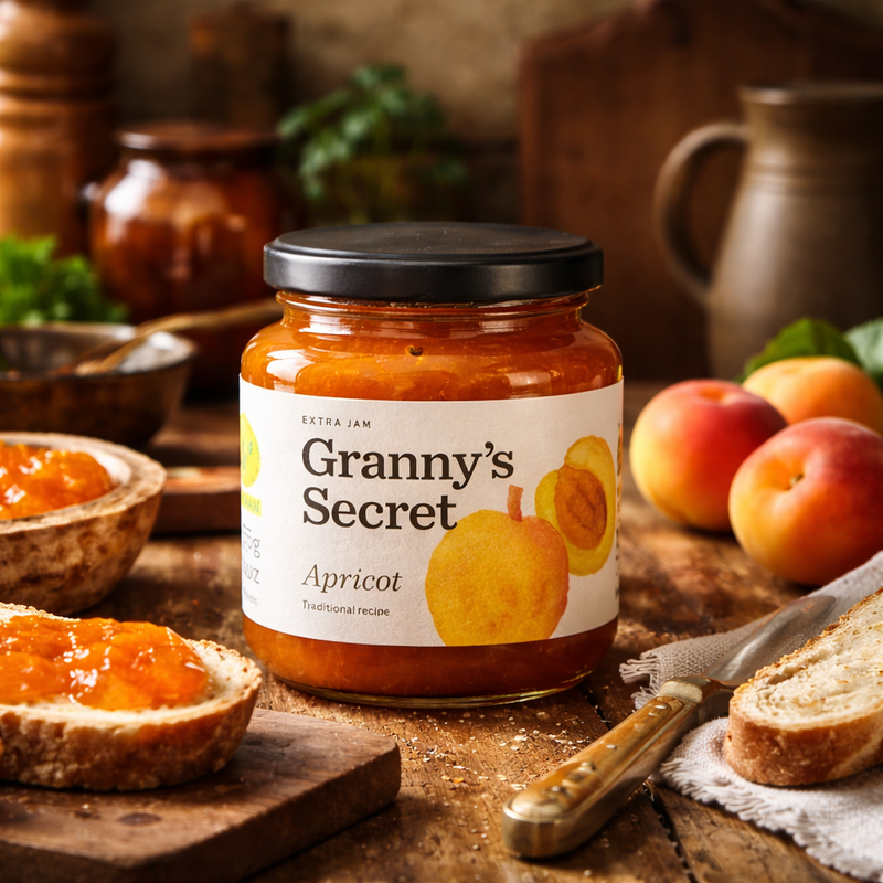 Granny's Secret Apricot Extra Jam 375 g