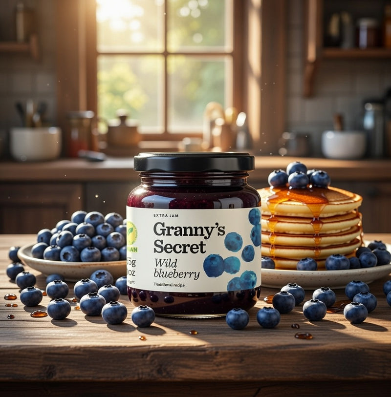 Granny's Secret Wild Blueberry Extra Jam 375 g