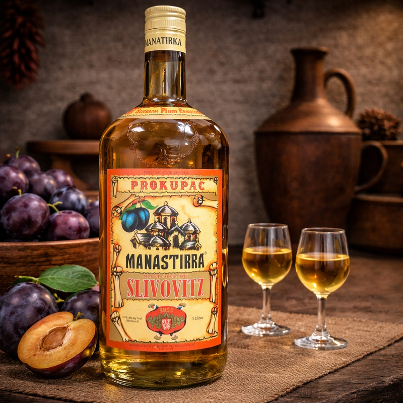 Prokupac Manastirka Old Plum Brandy Slivovitz 1 L