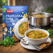 Yumis Francuska Instant French-Style Chicken Soup Mix 60 g — authentic pantry from Serbia | Hamilton Euromarket