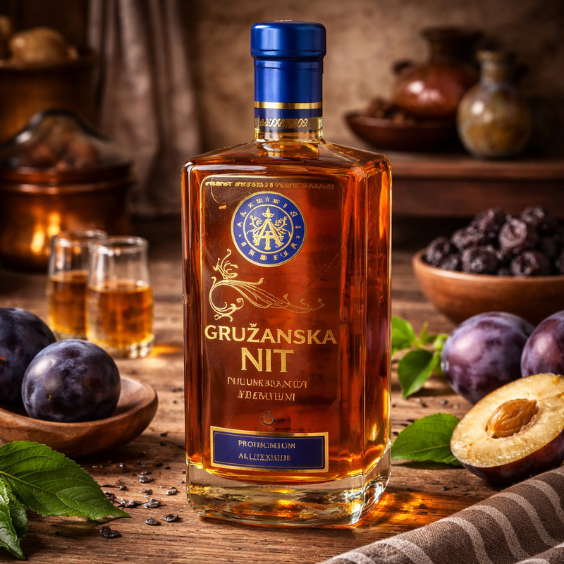 Gružanska Nit Plum Brandy Premium 750 mL