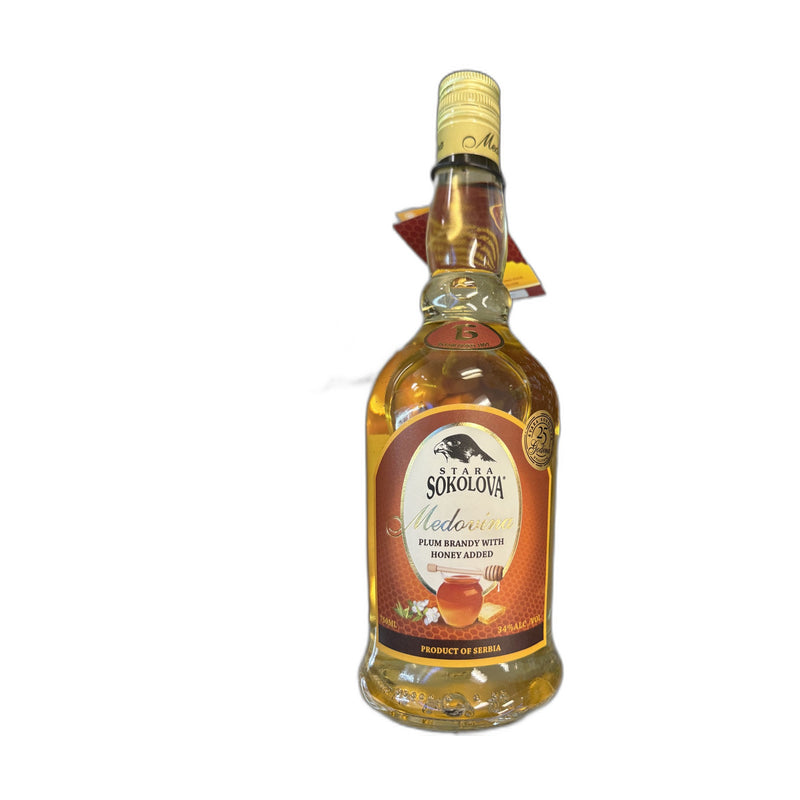 Stara Sokolova Medovina Plum Brandy with Honey Added 750ml | Hamilton Euromarket