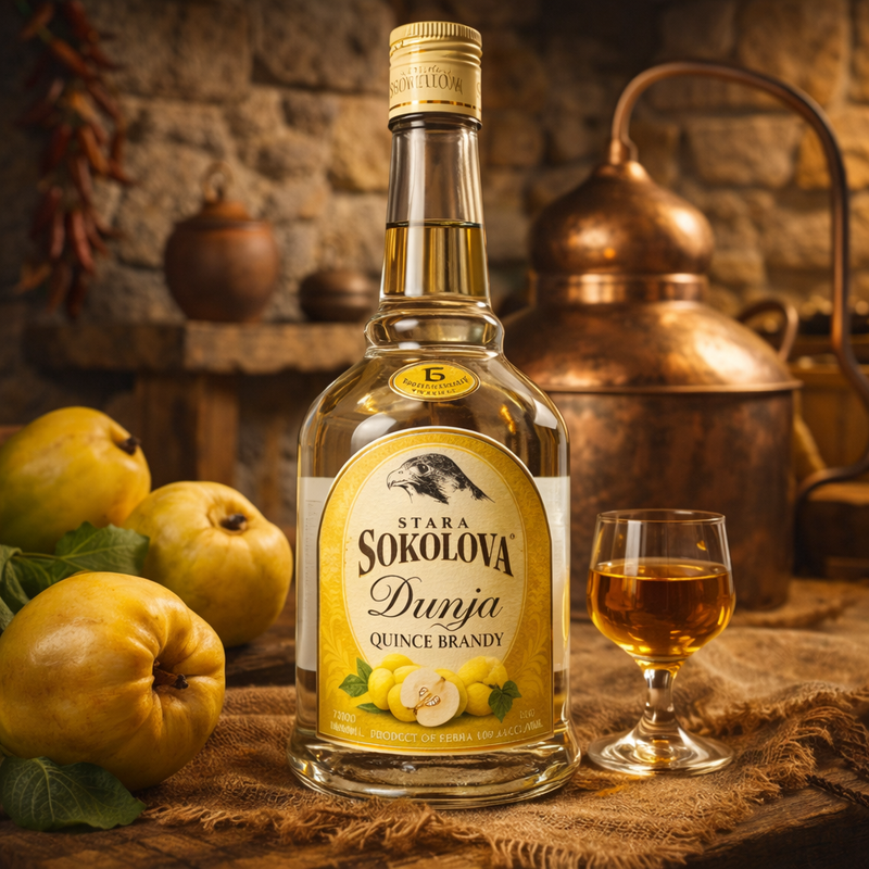 Stara Sokolova Dunja Quince Brandy 750 mL
