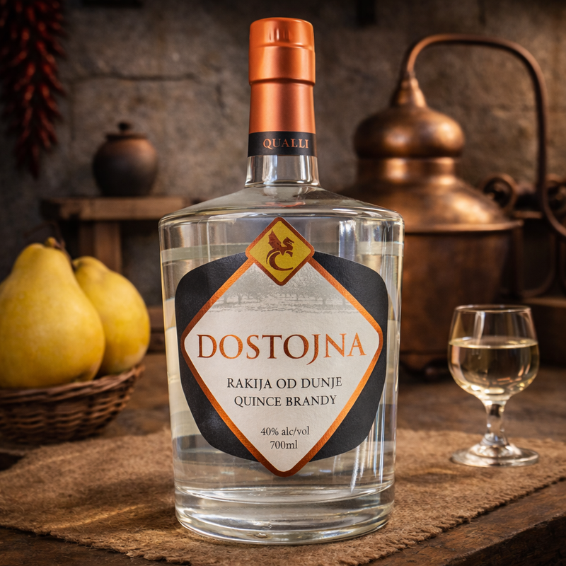 Dostojna Dunja Quince Brandy 700 mL