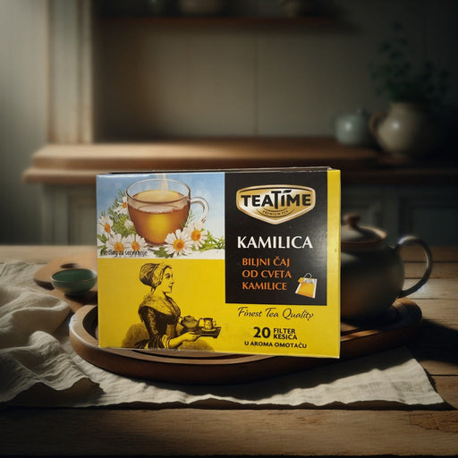 Teatime Chamomile Herbal Tea 20 Filter Bags 30 g — authentic beverage from Republic of Serbia | Hamilton Euromarket