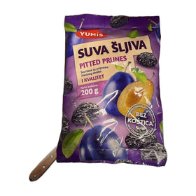 Yumis Pitted Prunes, Serbian Dried Fruit 200g (7oz)